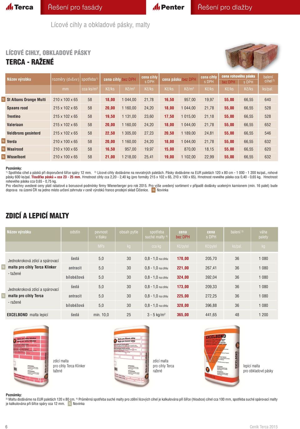 St Albans Orange Multi 210 x 100 x 65 58 18,00 1 044,00 21,78 16,50 957,00 19,97 55,00 66,55 640 Spaans rood 215 x 102 x 65 58 20,00 1 160,00 24,20 18,00 1 044,00 21,78 55,00 66,55 528 Trentino 215 x