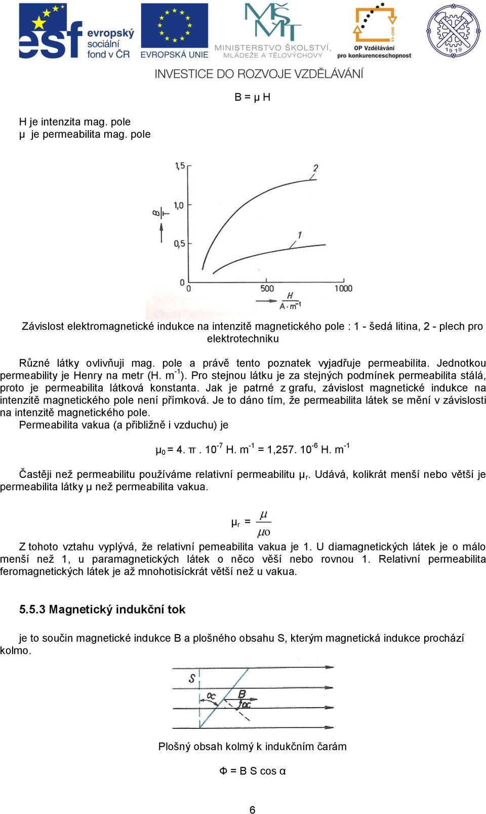 Jednotkou permeability je Henry na metr (H. m -1 ). Pro stejnou látku je za stejných podmínek permeabilita stálá, proto je permeabilita látková konstanta.