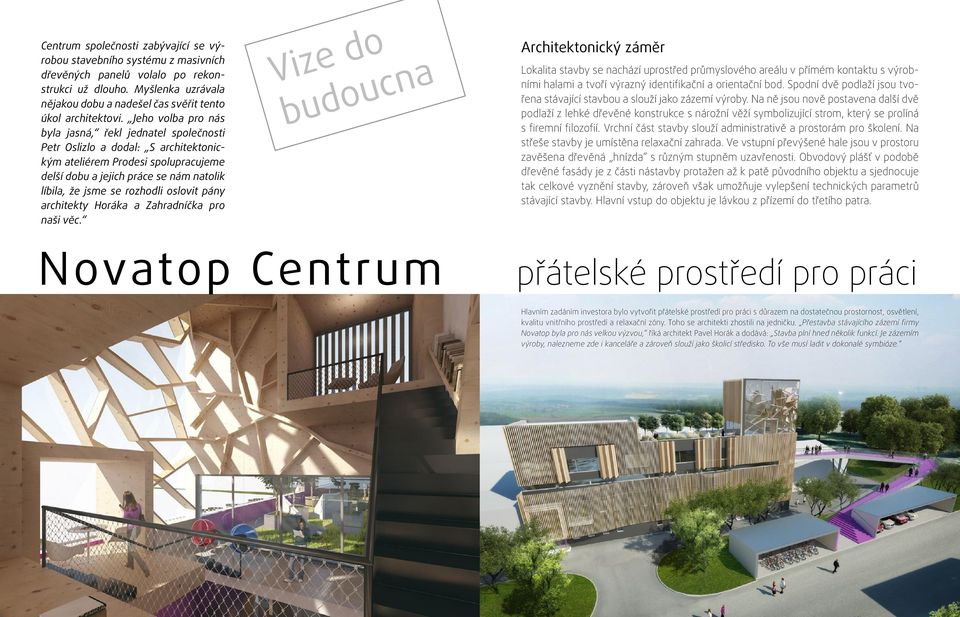 oslovit pány architekty Horáka a Zahradníčka pro naši věc.