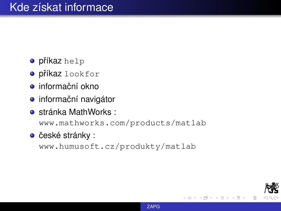 stránka MathWorks : www.mathworks.