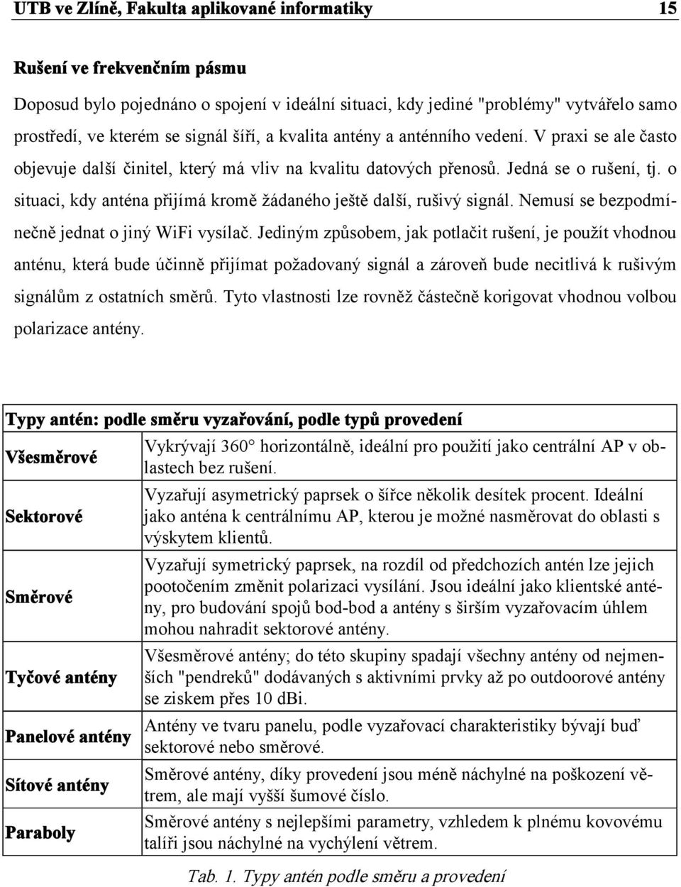 o situaci, kdy anténa přijímá kromě žádaného ještě další, rušivý signál. Nemusí se bezpodmínečně jednat o jiný WiFi vysílač.