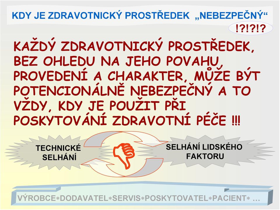 CHARAKTER, MŮŽE BÝT POTENCIONÁLNĚ NEBEZPEČNÝ A TO VŽDY, KDY JE POUŽIT PŘI