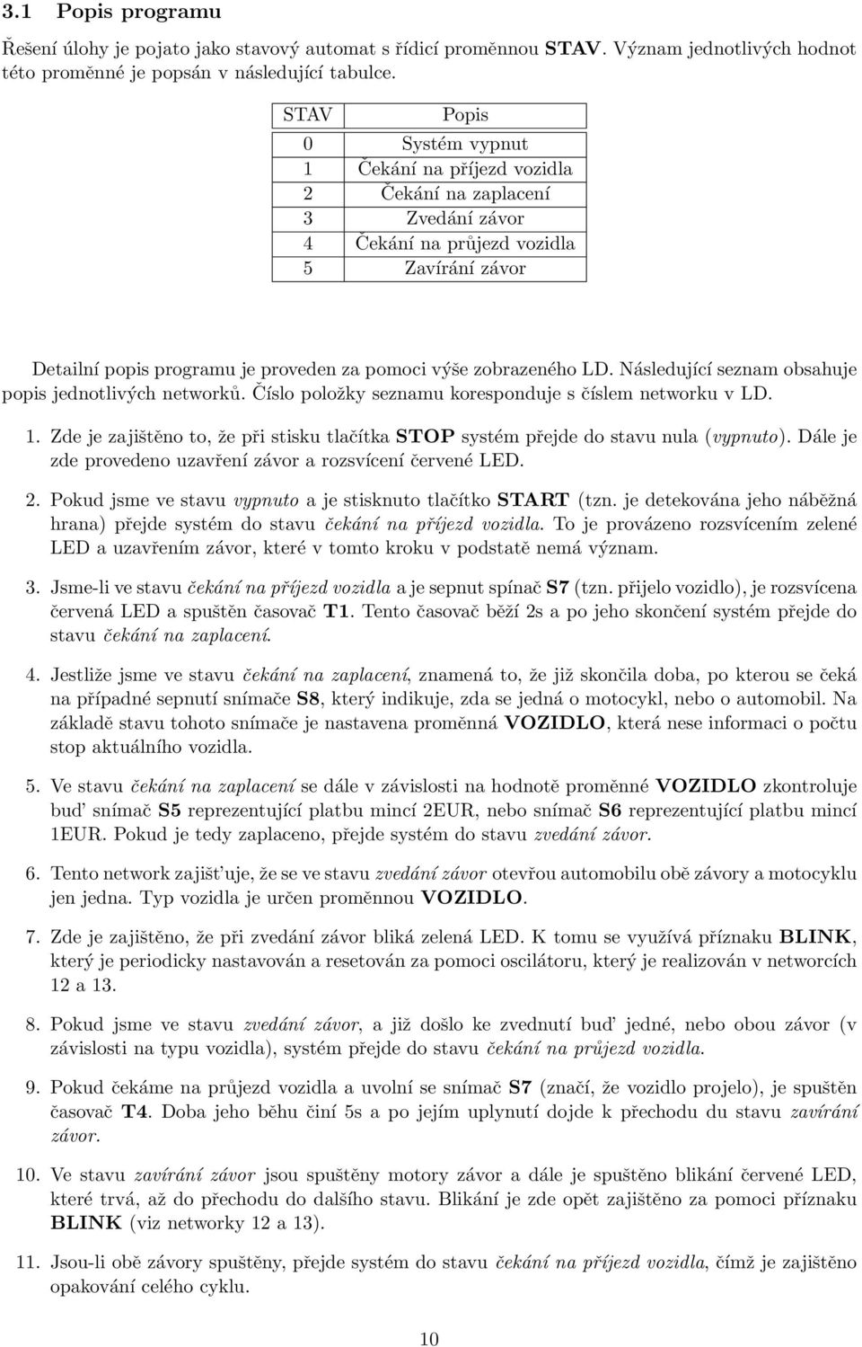 LD. Následující seznam obsahuje popis jednotlivých networků. Číslo položky seznamu koresponduje s číslem networku v LD. 1.