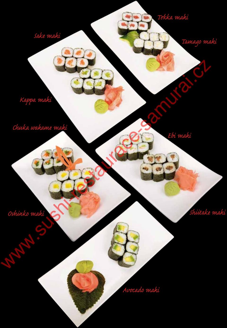 wakame maki Ebi maki