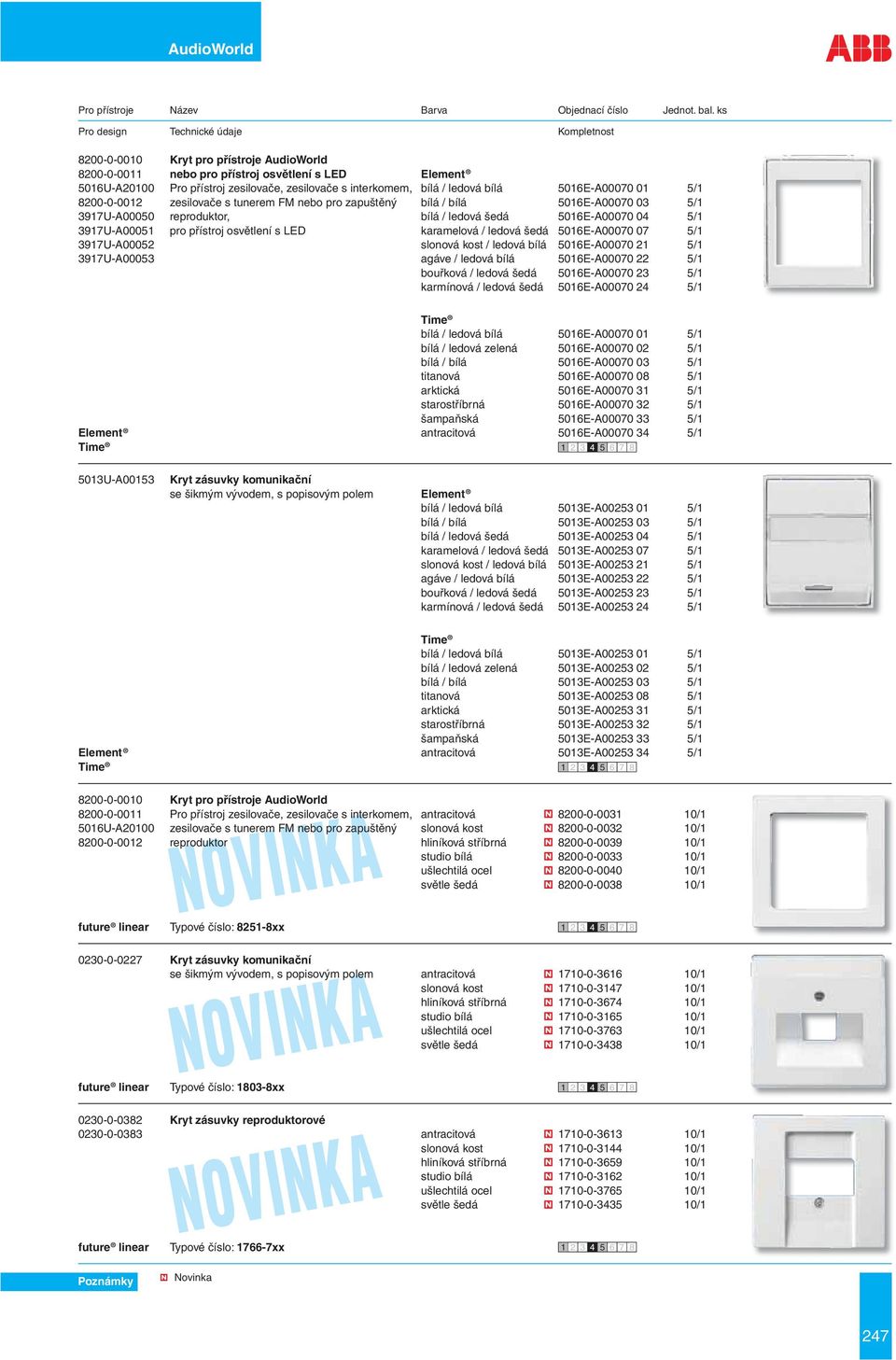 karamelová / ledová šedá 5016E-A00070 07 5/1 3917U-A00052 slonová kost / ledová bílá 5016E-A00070 21 5/1 3917U-A00053 agáve / ledová bílá 5016E-A00070 22 5/1 bouřková / ledová šedá 5016E-A00070 23