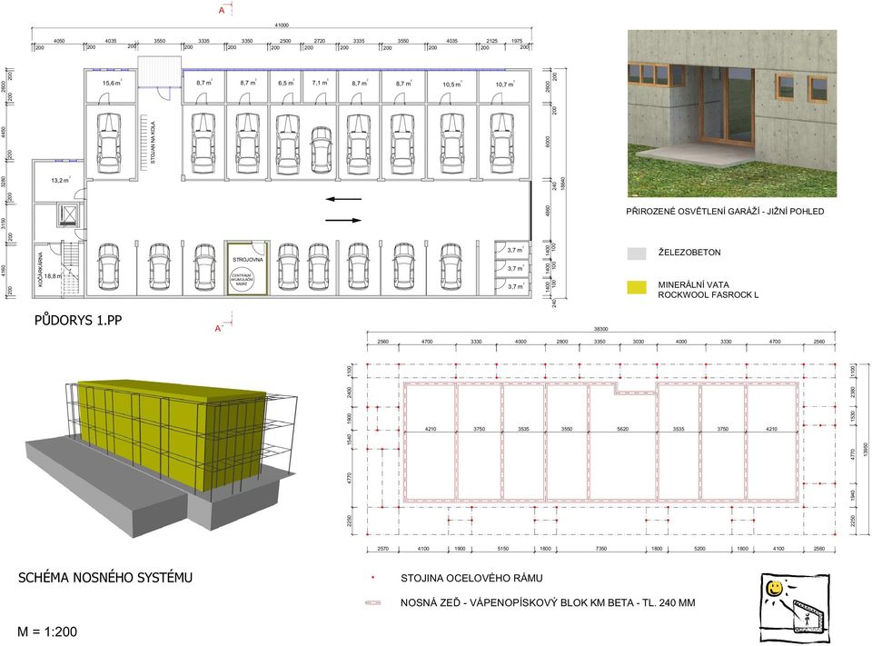 MINERÁLNÍ VATA ROCKWOOL FASROCK L PŮDORYS 1.