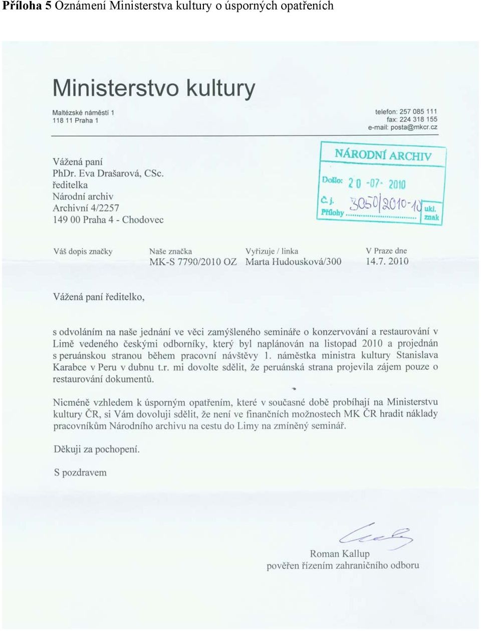 Ministerstva