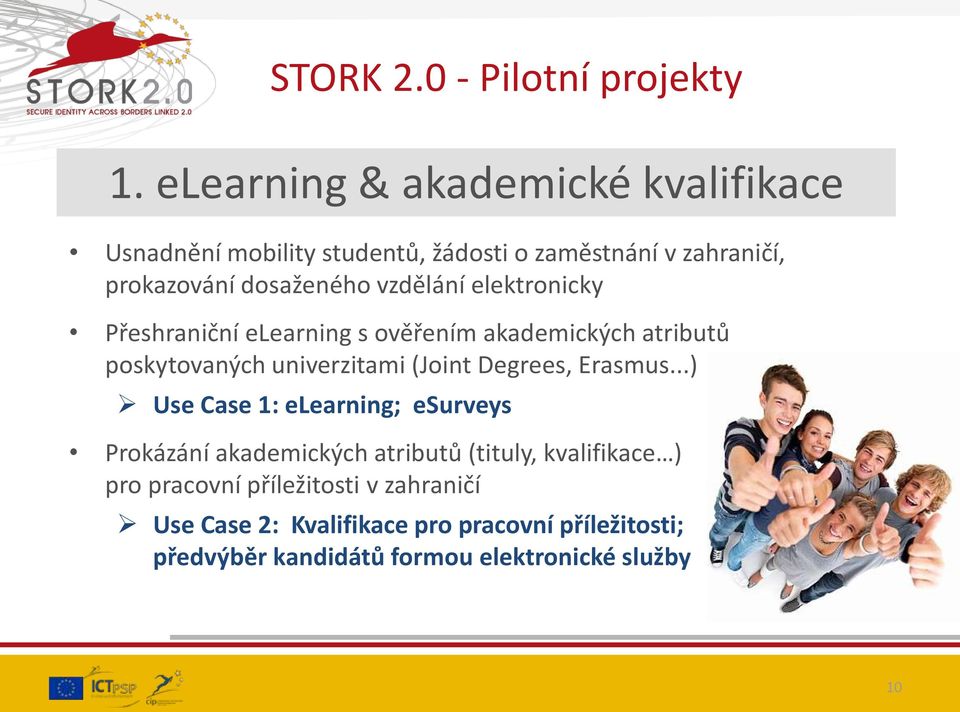 vzdělání elektronicky Přeshraniční elearning s ověřením akademických atributů poskytovaných univerzitami (Joint Degrees,