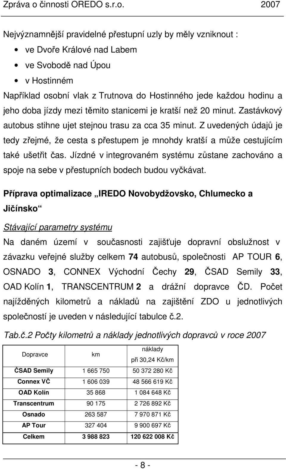 Z uvedených údajů je tedy zřejmé, že cesta s přestupem je mnohdy kratší a může cestujícím také ušetřit čas.