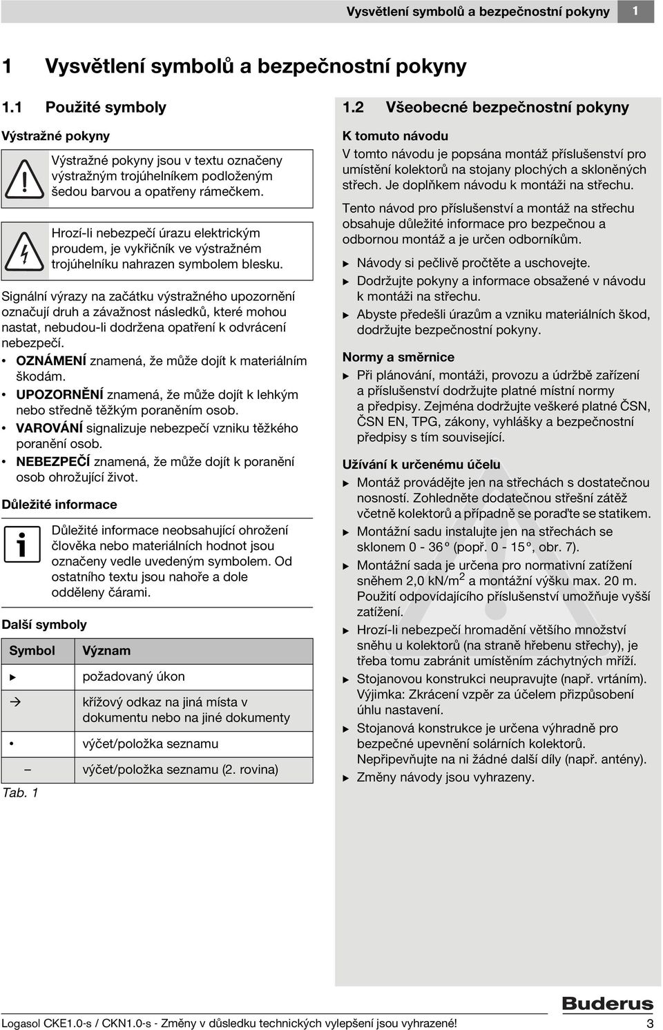 OZNÁMENÍ znamená, že může dojít k materiálním škodám. UPOZORNĚNÍ znamená, že může dojít k lehkým nebo středně těžkým poraněním osob. VAROVÁNÍ signalizuje nebezpečí vzniku těžkého poranění osob.