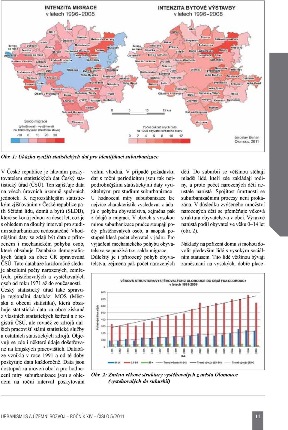 K nejrozsáhlejším statistickým zjišťováním v České republice patří Sčítání lidu, domů a bytů (SLDB), které se koná jednou za deset let, což je s ohledem na dlouhý interval pro studium suburbanizace