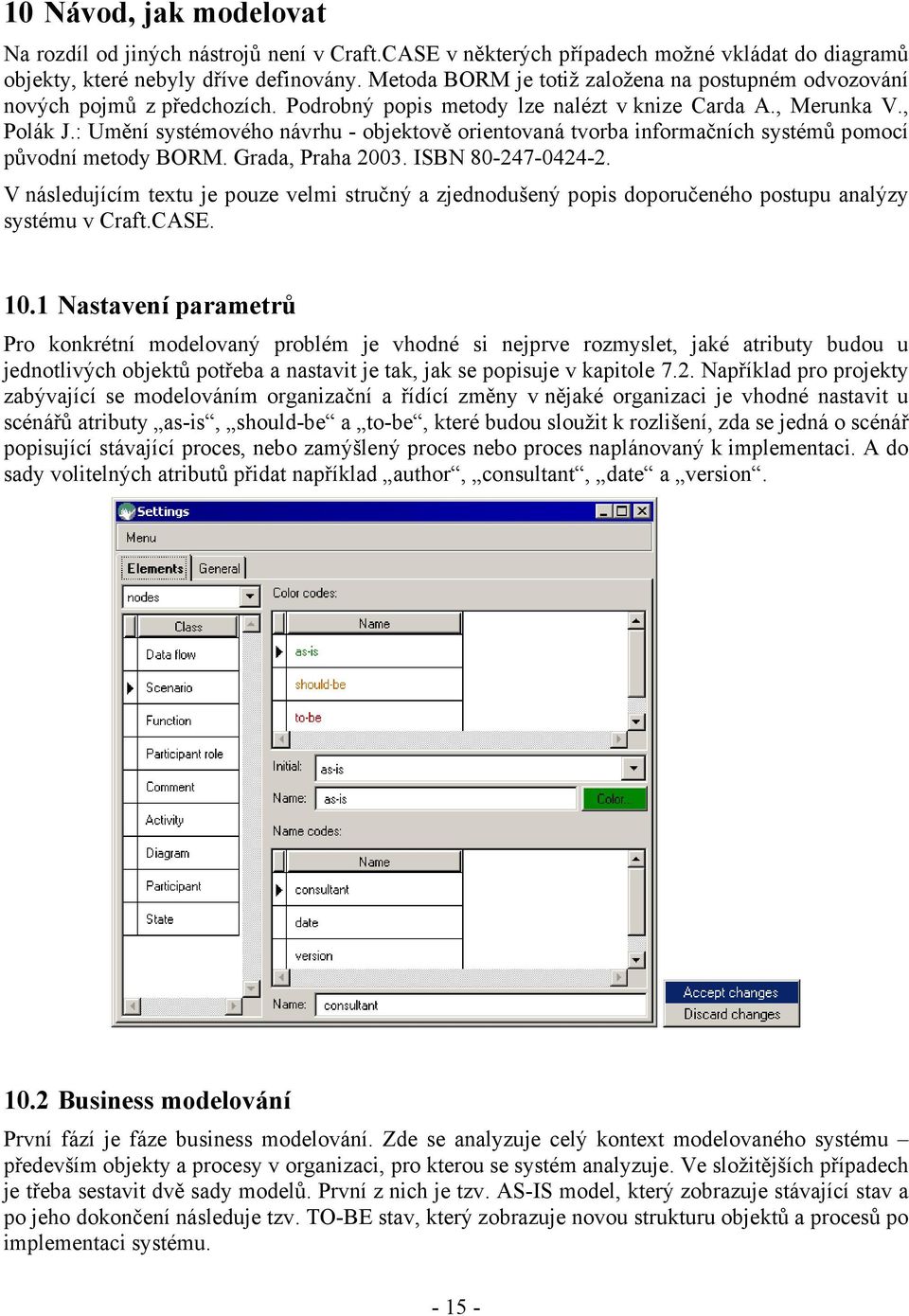 : Umění systémového návrhu - objektově orientovaná tvorba informačních systémů pomocí původní metody BORM. Grada, Praha 2003. ISBN 80-247-0424-2.