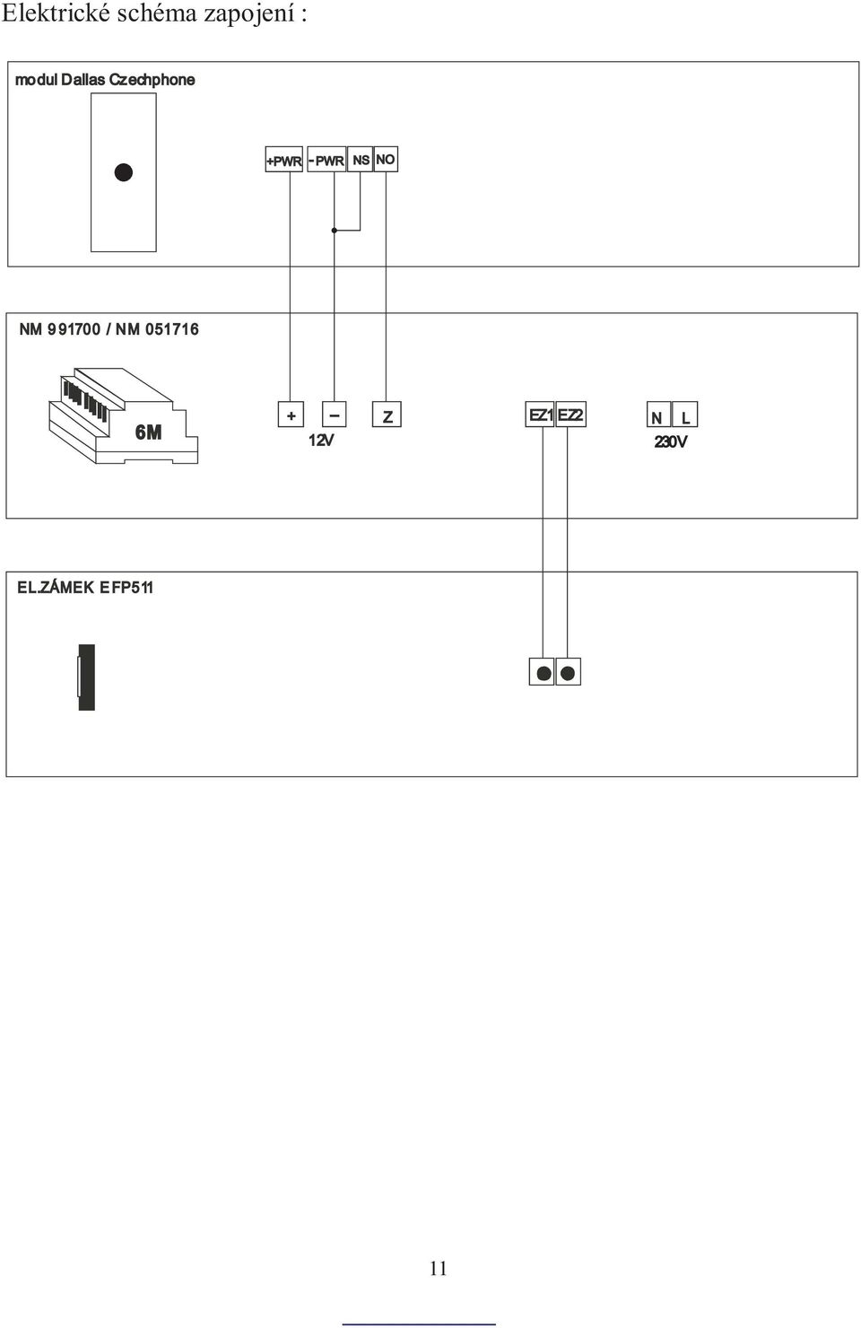 NM 9 91700 / NM 051716 6M + - Z 12V