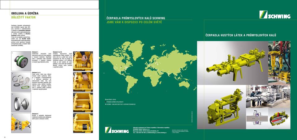 000 hodin bezproblémového nepřerušovaného provozu první generace čerpadel průmyslových kalů a hustých látek společnosti SCHWING.