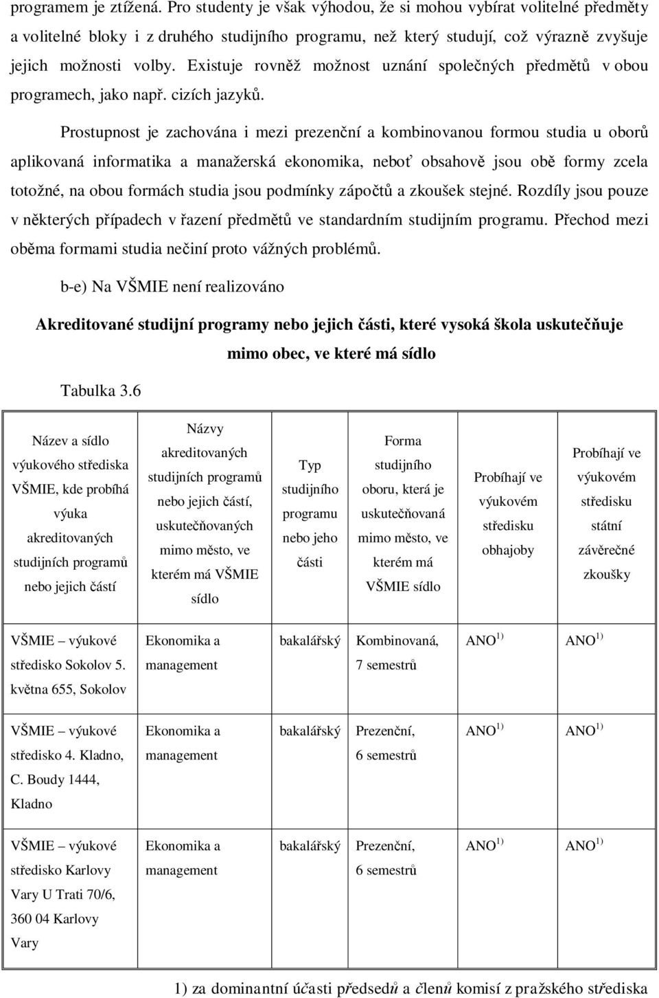 Existuje rovn ž možnost uznání spole ných p edm v obou programech, jako nap. cizích jazyk.