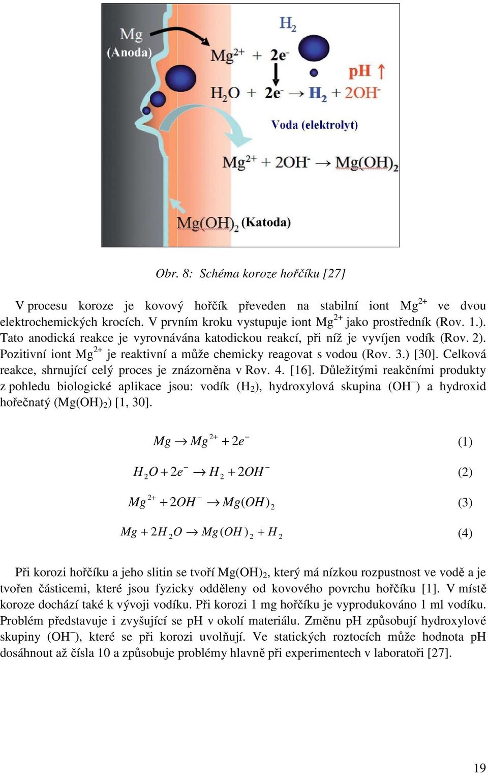 Celková reakce, shrnující celý proces je znázorněna v Rov. 4. [16].