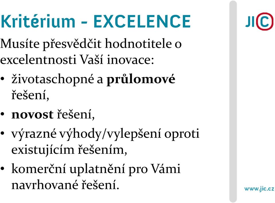 řešení, výrazné výhody/vylepšení oproti existujícím