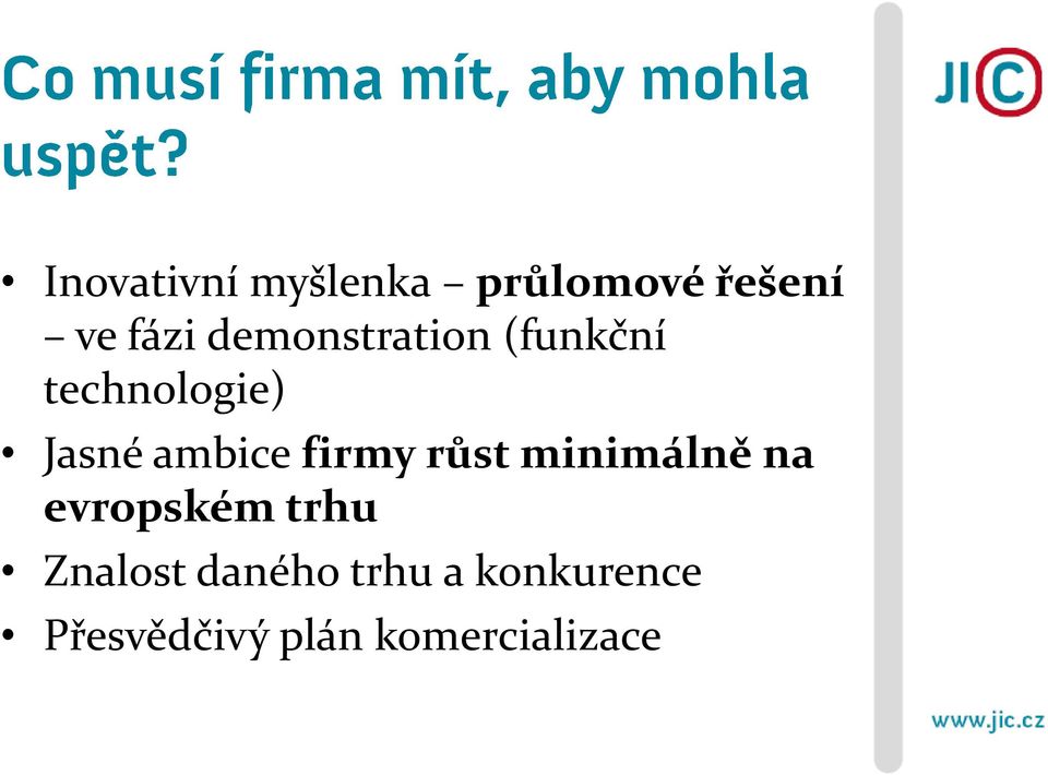 firmy růst minimálně na evropském trhu Znalost