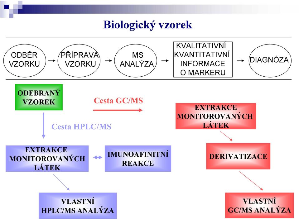 Cesta GC/MS EXTRAKCE MNITRVANÝCH LÁTEK EXTRAKCE MNITRVANÝCH LÁTEK