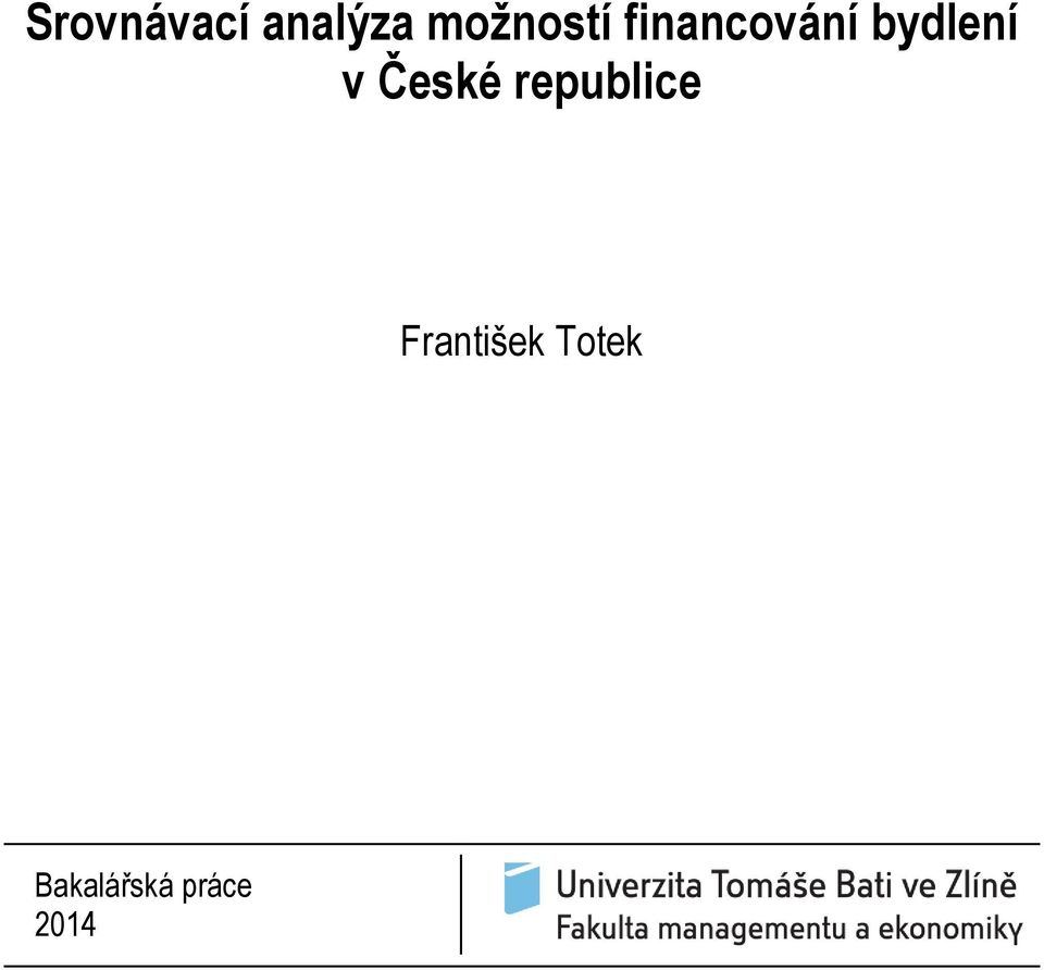 bydlení v České republice