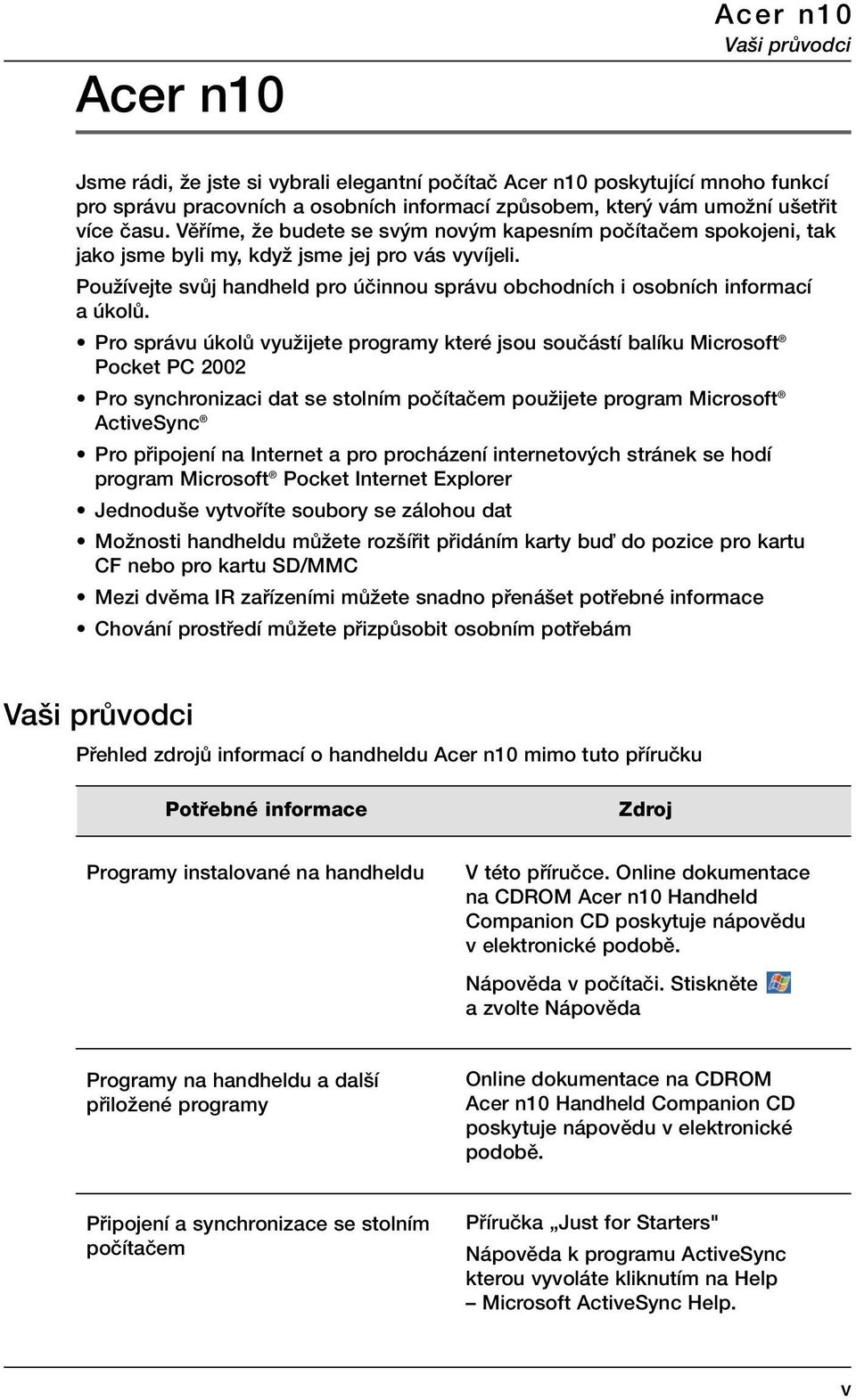 PouÏívejte svûj handheld pro úãinnou správu obchodních i osobních informací a úkolû.