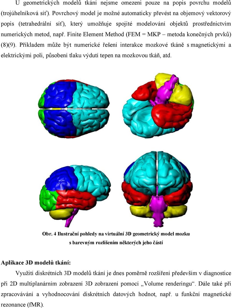 Finite Element Method (FEM = MKP metoda konečných prvků) (8)(9).