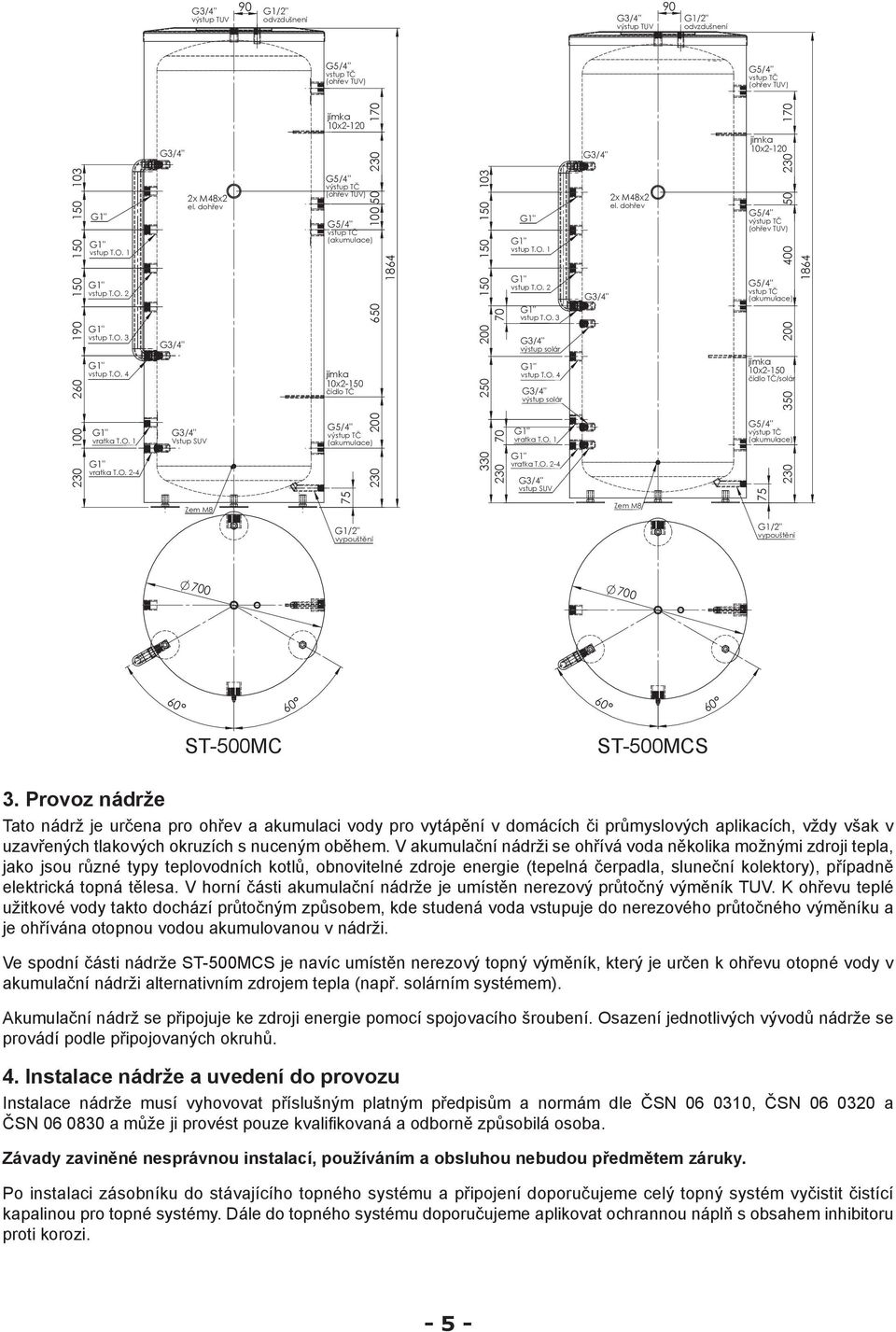 dohřev Vstup SUV Zem M8 jímka 10x2-120 výstup TČ (ohřev TUV) vstup TČ (akumulace) jímka 10x2-150 čidlo TČ výstup TČ (akumulace) 75 170 230 50 100 650 200 230 1864 150 150 103 250 200 150 70 70 330