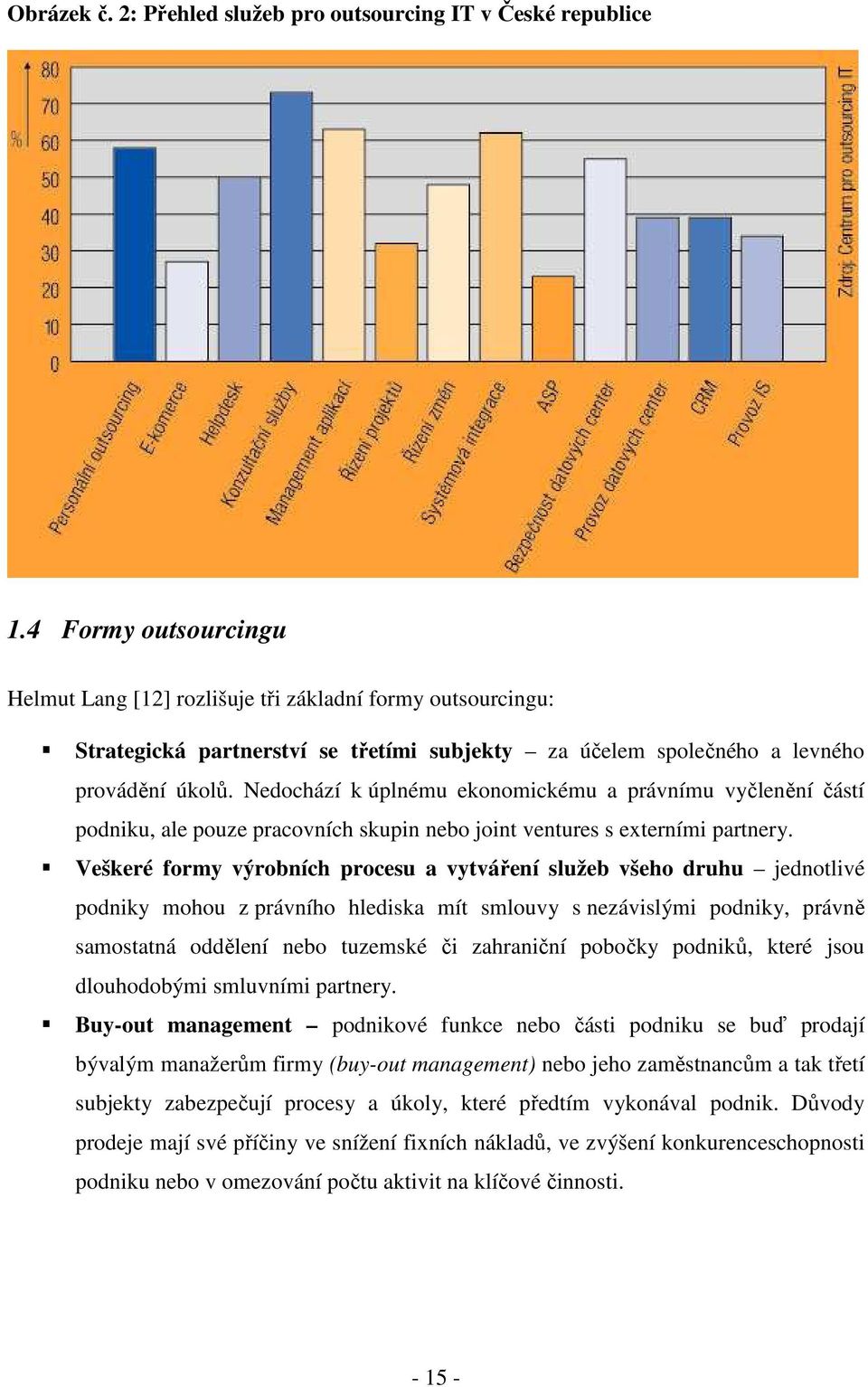 Nedochází k úplnému ekonomickému a právnímu vyčlenění částí podniku, ale pouze pracovních skupin nebo joint ventures s externími partnery.