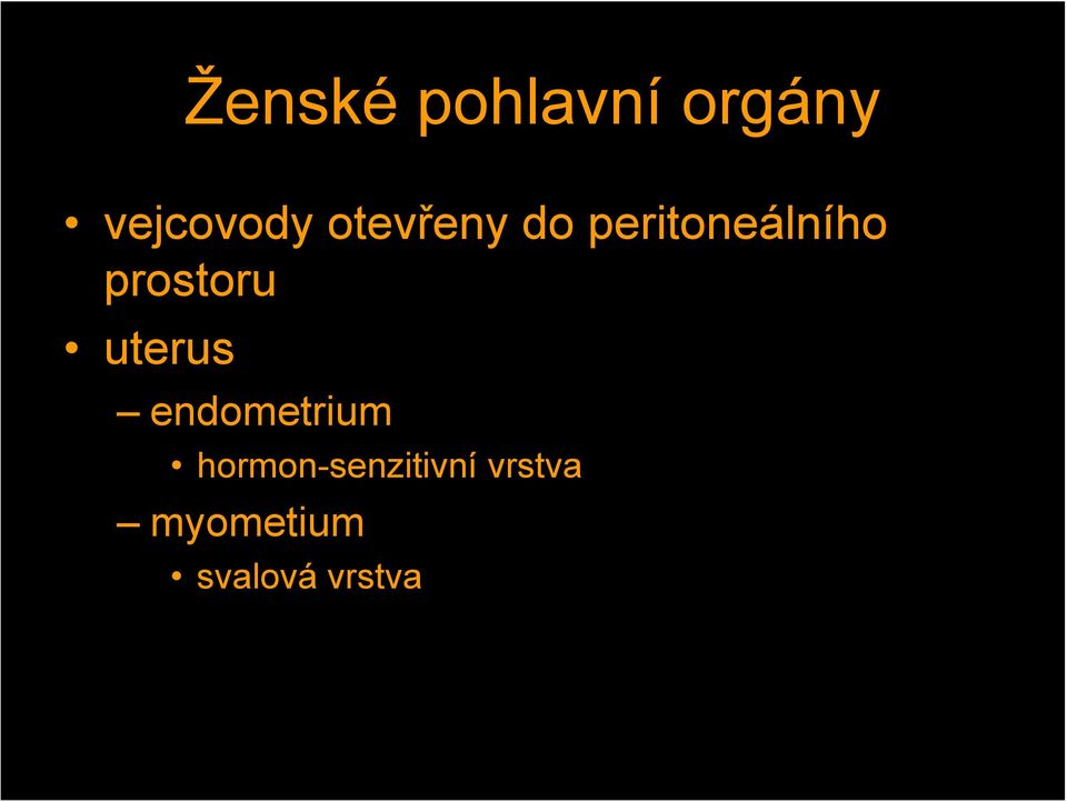 prostoru uterus endometrium