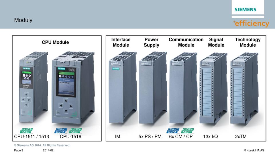 Technology Module CPU-1511 / 1513 CPU-1516