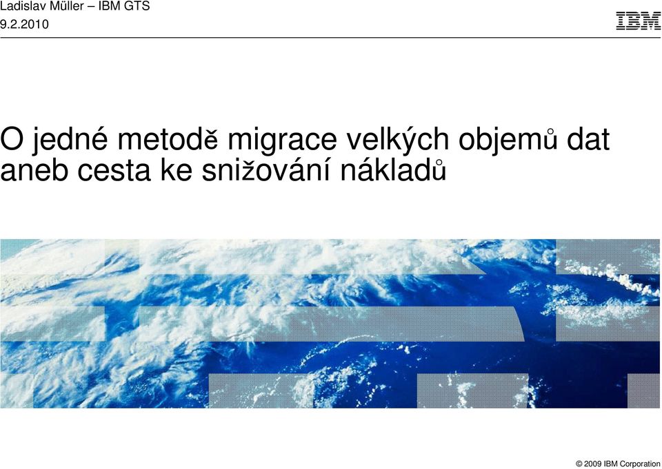 migrace velkých objemů dat