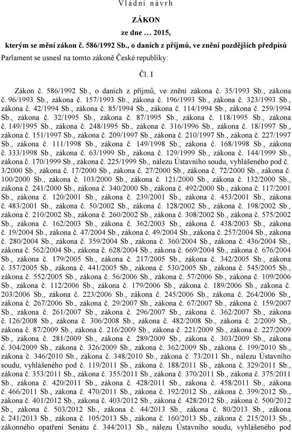 , zákona č. 114/1994 Sb., zákona č. 259/1994 Sb., zákona č. 32/1995 Sb., zákona č. 87/1995 Sb., zákona č. 118/1995 Sb., zákona č. 149/1995 Sb., zákona č. 248/1995 Sb., zákona č. 316/1996 Sb.