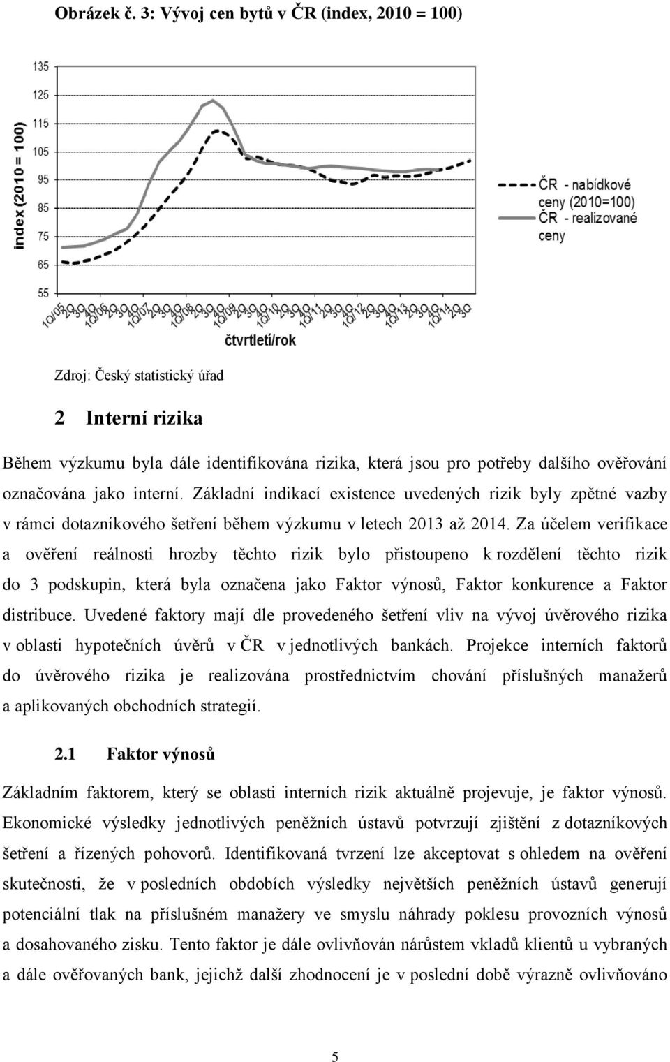 interní. Základní indikací existence uvedených rizik byly zpětné vazby v rámci dotazníkového šetření během výzkumu v letech 2013 až 2014.