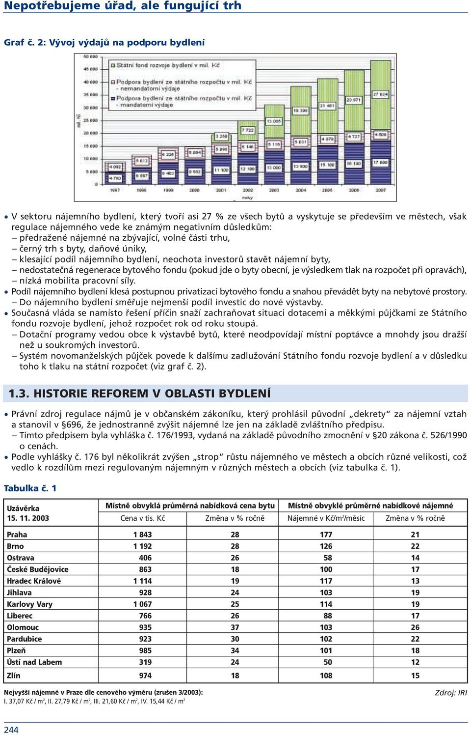 předražené nájemné na zbývající, volné části trhu, černý trh s byty, daňové úniky, klesající podíl nájemního bydlení, neochota investorů stavět nájemní byty, nedostatečná regenerace bytového fondu