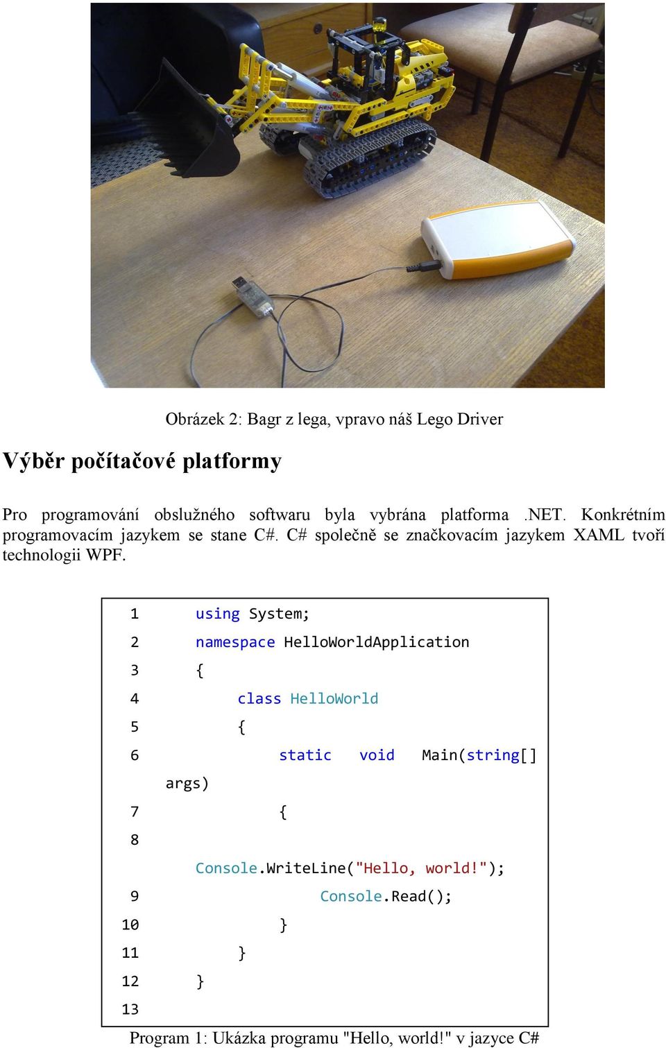 C# společně se značkovacím jazykem XAML tvoří technologii WPF.