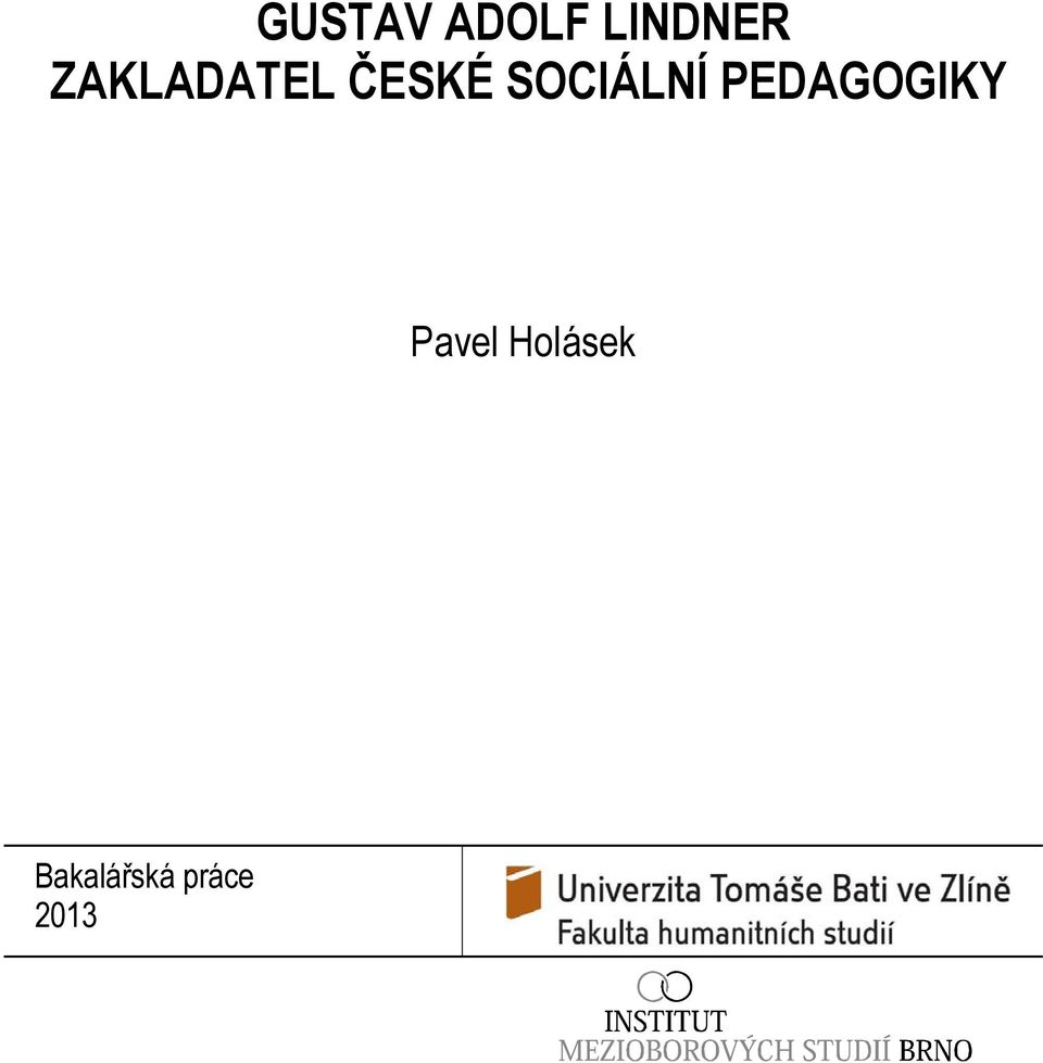 SOCIÁLNÍ PEDAGOGIKY