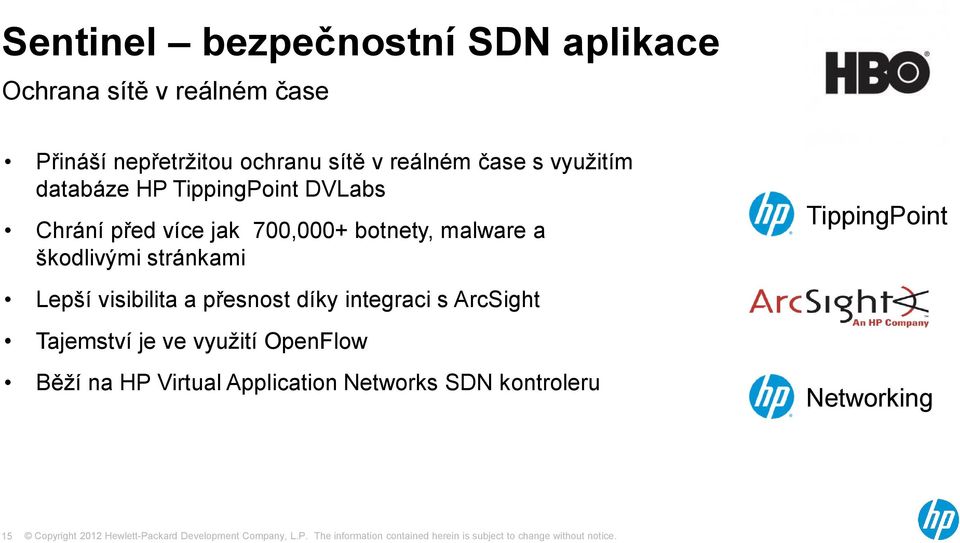 malware a škodlivými stránkami Lepší visibilita a přesnost díky integraci s ArcSight Tajemství je