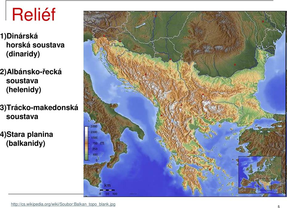3)Trácko-makedonská soustava 4)Stara planina