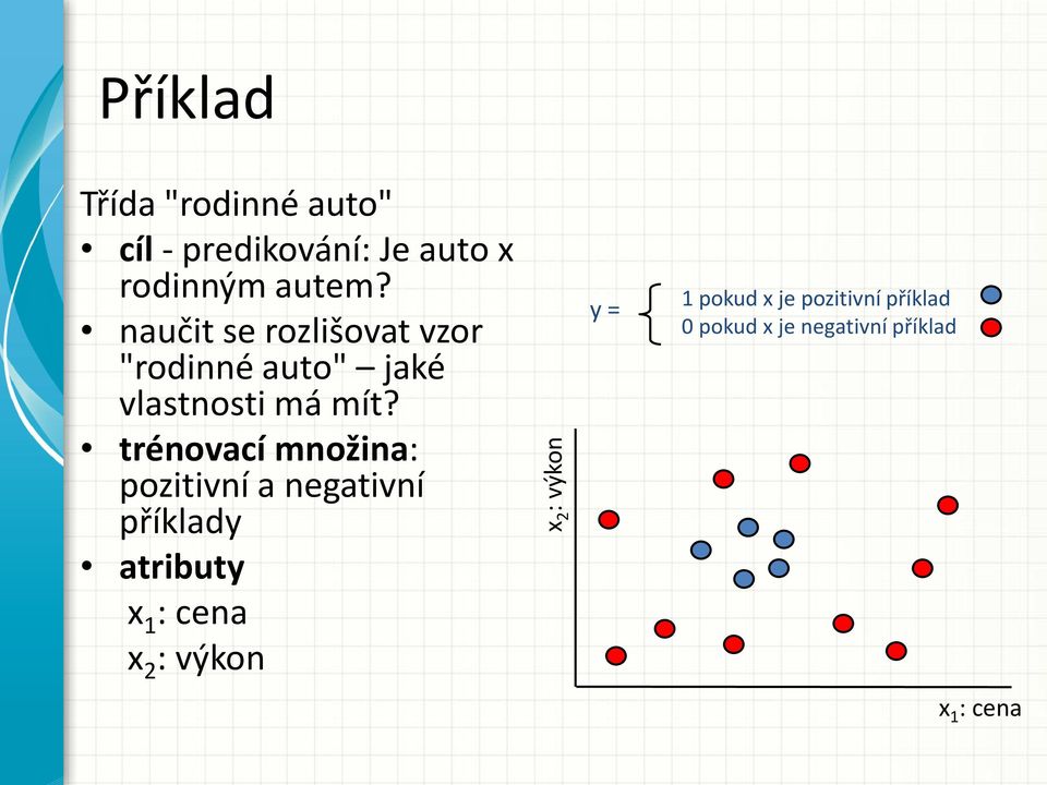 naučit se rozlišovat vzor "rodinné auto" jaké vlastnosti má mít?