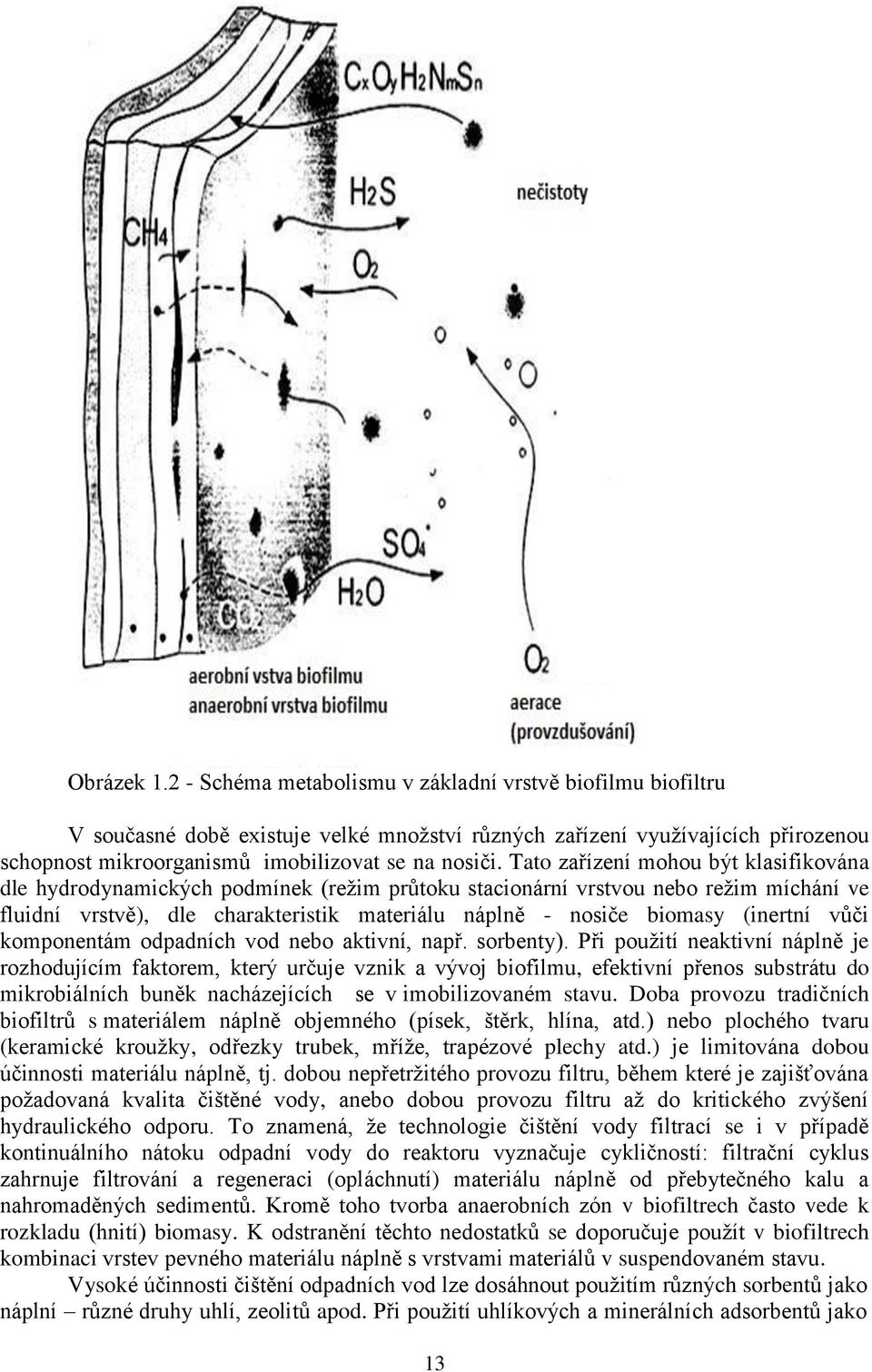 Tato zařízení mohou být klasifikována dle hydrodynamických podmínek (režim průtoku stacionární vrstvou nebo režim míchání ve fluidní vrstvě), dle charakteristik materiálu náplně - nosiče biomasy