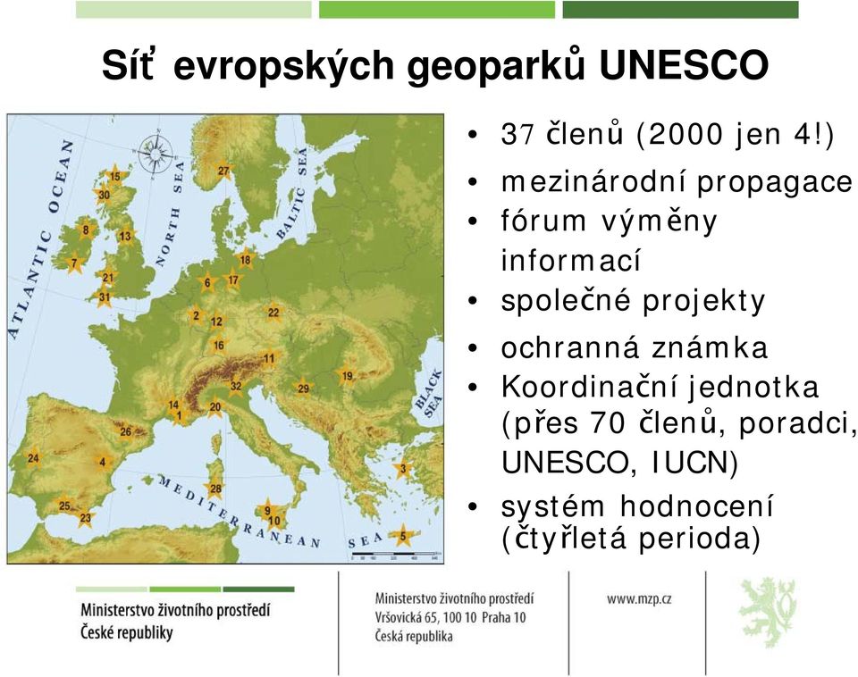 projekty ochranná známka Koordinační jednotka (přes 70