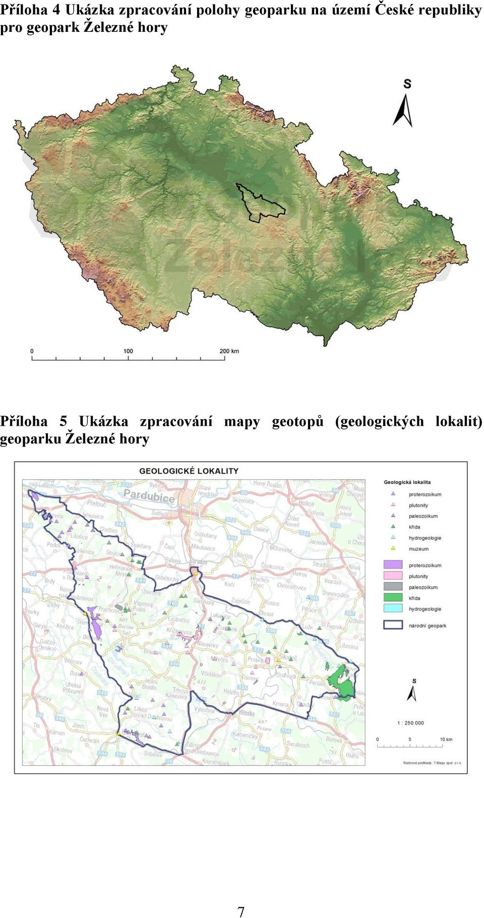 hory Příloha 5 Ukázka zpracování mapy geotopů