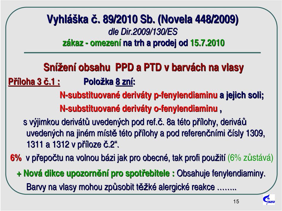 . 8a této t to přílohy, p deriváů uvedených na jiném m místm stě této to přílohy p a pod referenčními čísly 1309, 1311 a 1312 