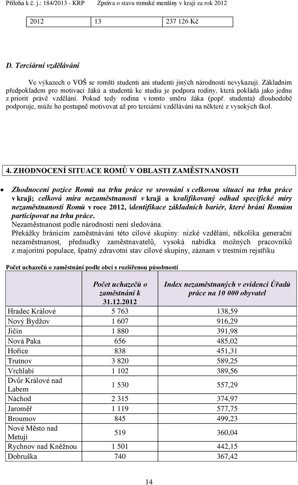 studenta) dlouhodobě podporuje, může ho postupně motivovat až pro terciární vzdělávání na některé z vysokých škol. 4.