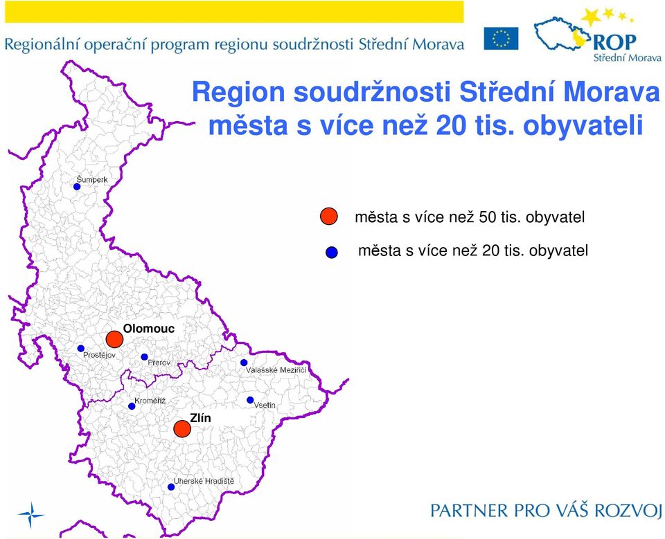 obyvateli města s více než 50 tis.