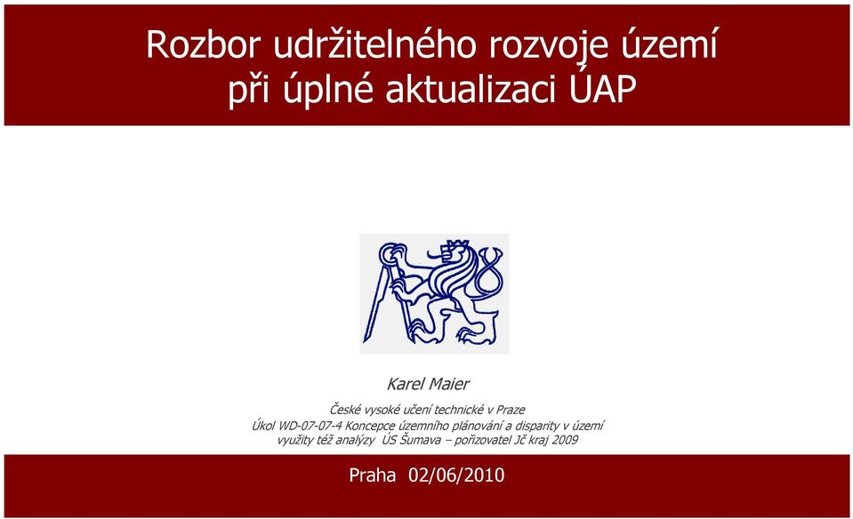 WD-07-07-4 Koncepce územního plánování a disparity v území