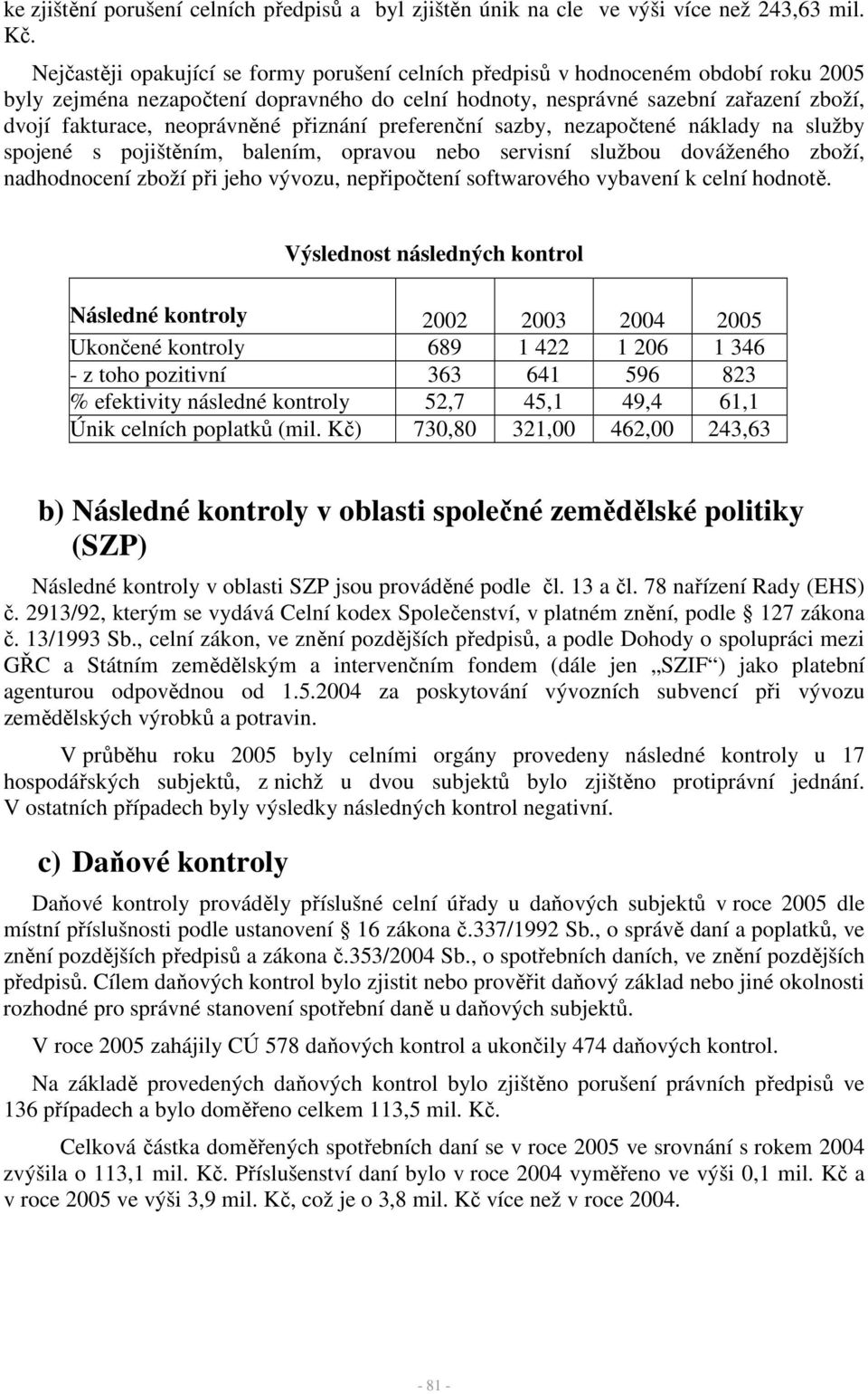 neoprávněné přiznání preferenční sazby, nezapočtené náklady na služby spojené s pojištěním, balením, opravou nebo servisní službou dováženého zboží, nadhodnocení zboží při jeho vývozu, nepřipočtení