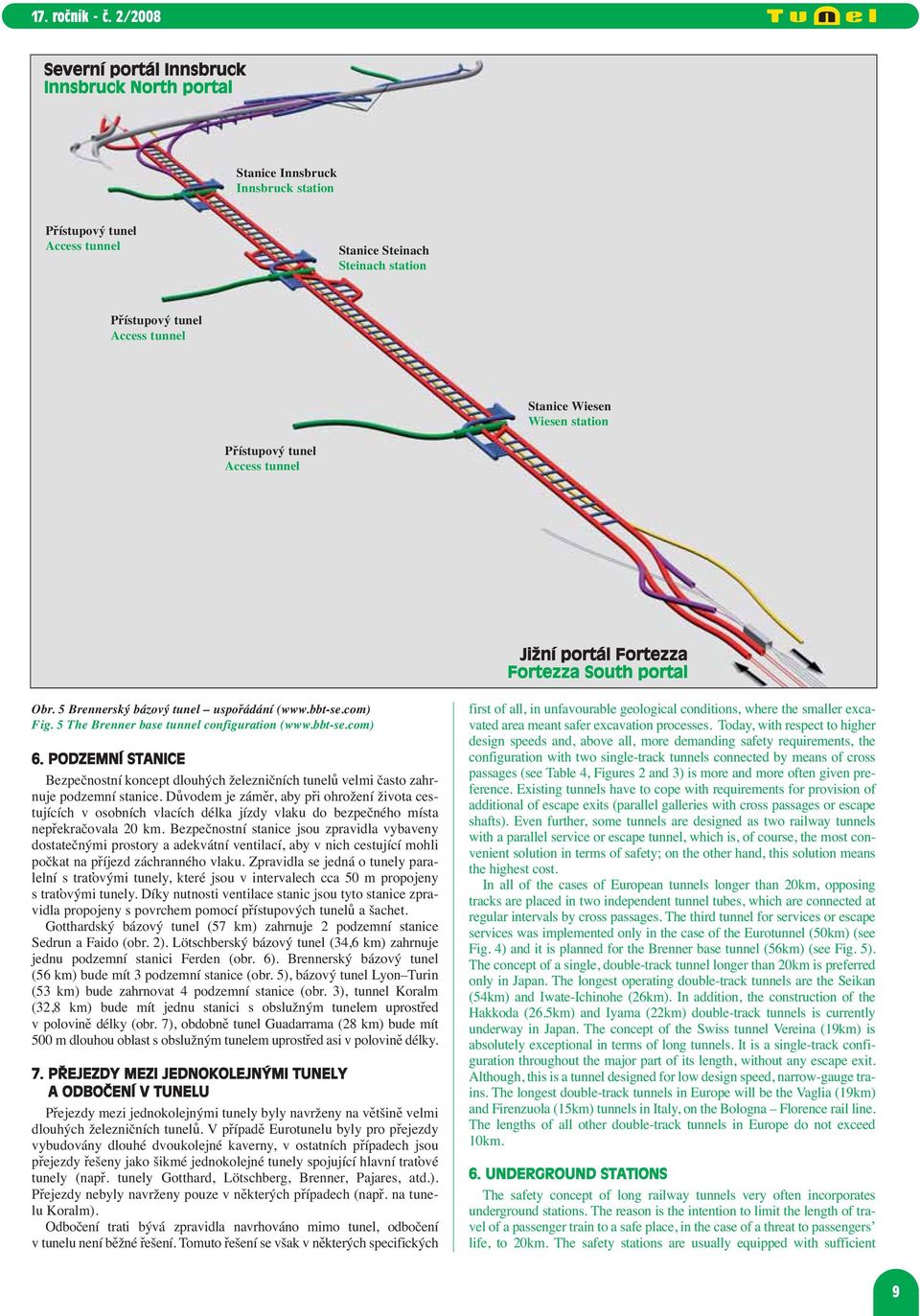 bbt-se.com) 6. PODZEMNÍ STANICE Bezpečnostní koncept dlouhých železničních tunelů velmi často zahrnuje podzemní stanice.