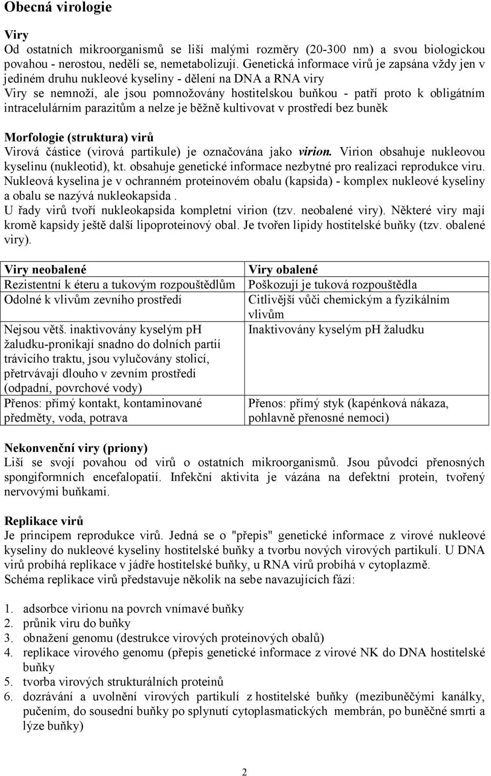 intracelulárním parazitům a nelze je běžně kultivovat v prostředí bez buněk Morfologie (struktura) virů Virová částice (virová partikule) je označována jako virion.
