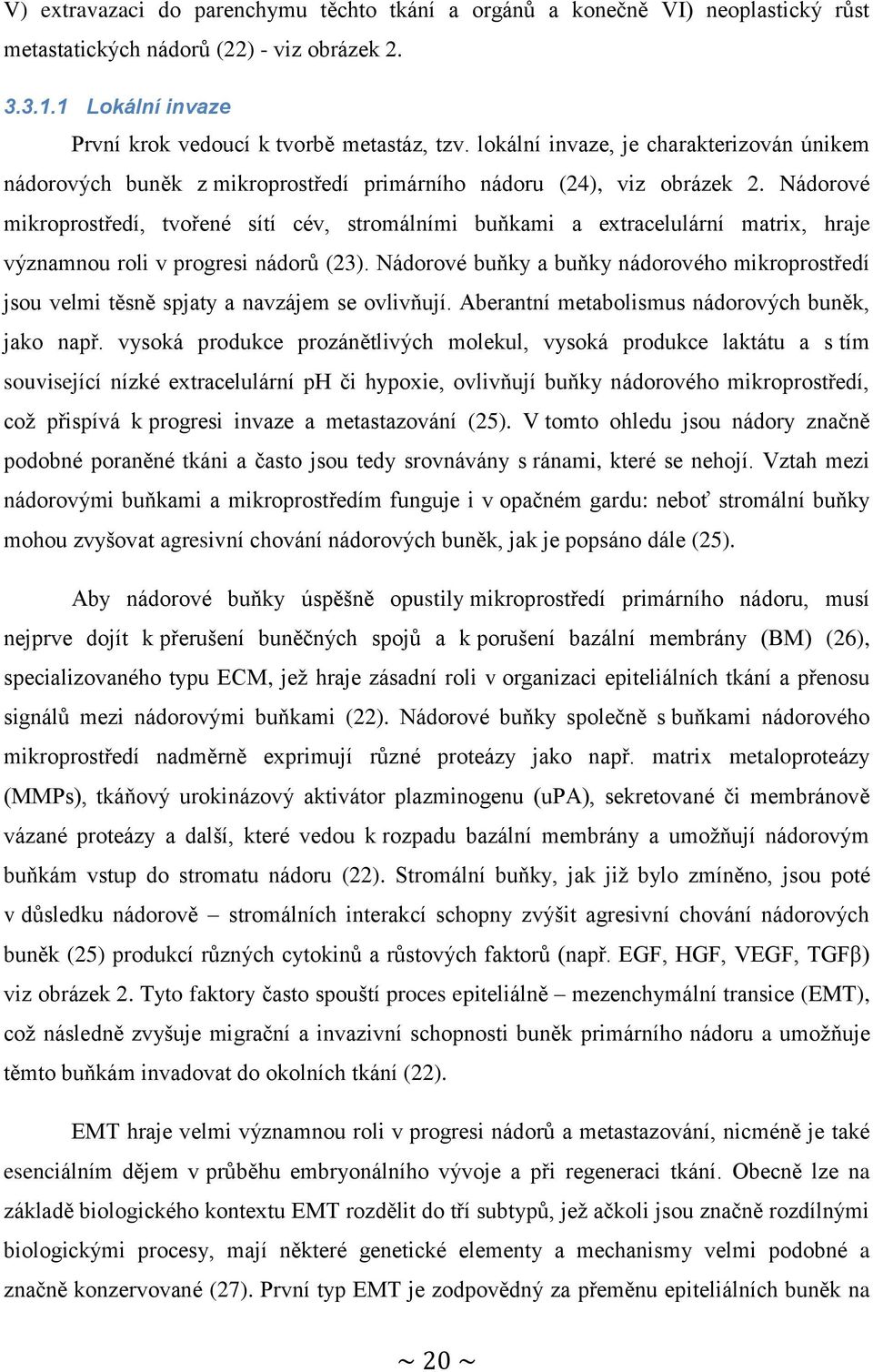 Nádorové mikroprostředí, tvořené sítí cév, stromálními buňkami a extracelulární matrix, hraje významnou roli v progresi nádorů (23).